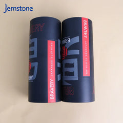 Printing Paper Tube Powder Food Safe Round Packaging Paper Cans with Easy Ring Foil Peel Off Ends Composite Material Round Shape