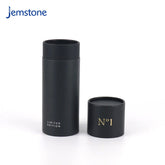 Custom 100% Recyclable Luxury Black Kraft Cardboard Tube Food Tea Coffee Cylinder Box Packaging Cosmetic Perfume Paper Tube