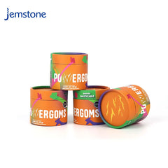 Custom Eco-Friendly Kraft Cardboard Food Tea Coffee Cylinder Packaging Collagen Powder Spice Paper Tube Inside Aluminum Foil