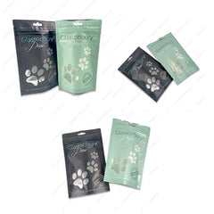 Eco-friendly Packet Custom Mylar Doypack Zip Stand up Pouch Packaging Baggies Dog Pet Treat Bag