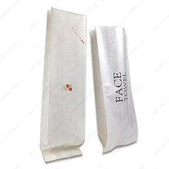 Custom Compostable White Side Gusset Cotton Paper Bags Moisture-Proof Degradable Food Packaging for Pet & Canned Foods