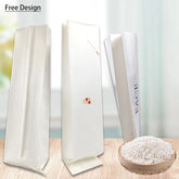 Custom Compostable White Side Gusset Cotton Paper Bags Moisture-Proof Degradable Food Packaging for Pet & Canned Foods