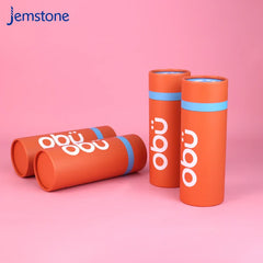 Custom logo Printed Eco Cardboard Cosmetic Essential Oil Bottle Skincare Cylinder Packaging Food Tea Coffee Kraft Paper Tube