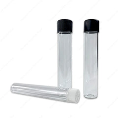 Customizable Reusable Borosilicate Glass Tubes with Child-Proof CR Lid for Pyrex Glass Vials with Cap and Brush Seal