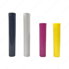 Multi-Color Child-Resistant Squeeze Pop Top Tube Clear Plastic Empty PE PP Smell Proof for Cosmetics and Medicine