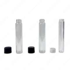 Customizable Reusable Borosilicate Glass Tubes with Child-Proof CR Lid for Pyrex Glass Vials with Cap and Brush Seal