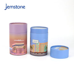 Custom Recyclable Luxury Kraft Cardboard Candle Tube Perfume Cylinder Packaging Food Tea Coffee Paper Tube