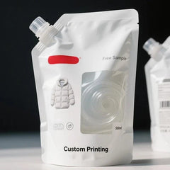 Wholesale Hand Sanitizer Washing Powder Plastic Bottom Doypack Shampoo Liquid Dishwashing Spout Packaging Bags