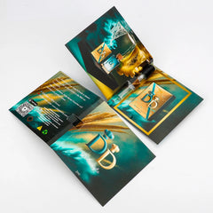 Custom Digital Printing Logo 1ml 2ml Fragrance Tester Spray Holder Mini Perfume Sample Cards Perfume Sample Bottles with Card