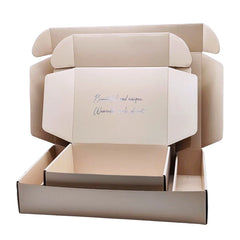 Custom Clothing Cajas Packaging Beige Boxes Design Paper Custom Clothes Hair Mailer Craft Paper Boxes With Logo Packaging