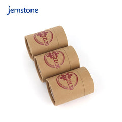 Printed logo Brown Kraft Perfume Cylinder Paper Tube Packaging Round Food Grade Tea Coffee Candle Cardboard Tube Packaging