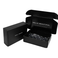Wholesale Eco Friendly Cardboard Tuck End Box Black Skincare Cosmetic Beauty Gift Recycled Corrugated Mailer Package Box