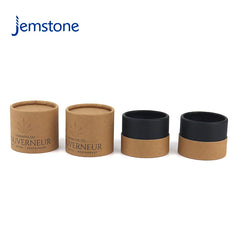 Eco-Friendly Custom Round Candle Cardboard Tube Cylinder Packaging Brown Kraft Paper Tube with UV Printing for Skincare