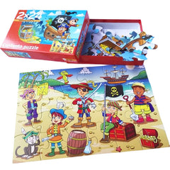 Custom Cartoon Educational Brain 2*24 Piece Exercise ECO-friendly Cardboard Children Paper Jigsaw Puzzle Manufacturers for Kids