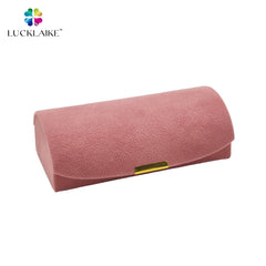 Customized Luxury Personalized Vintage Display Ring Small Pink Jewelry Set Paper Gift Packaging Velvet Jewelry Box with logo