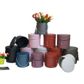 Wholesale Tube Gift Box Luxury Custom Logo Round Flower Box for Rose Cylinder Box Packaging
