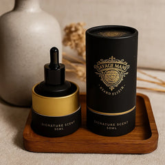 Custom Printed Recyclable Cardboard Cylinder Box Perfume Essential Oil Container Coffee Tea Craft Cosmetic Paper Tube Packaging
