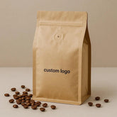 Gravure Printing Smell Proof Aluminum Coffee Pouch Flat Bottom Zipper Roasted Coffee Beans Bag with Air Valve
