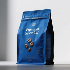 Wholesale 12OZ Aluminum Foil Empty Plastic Matte Outside Coffee Bean Powder Pouches With Valve