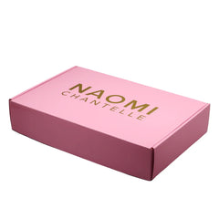 Custom Printed Gold Pink E-Flute Tab Lock Carton Embossed Cardboard Packaging for Shipping Mailing Delivery Shopping-Box Folders