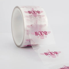 Custom Clear Label Vinyl PVC Printing Etiquette Packaging Sticker Waterproof Candle Bottle Jar Transparent Sticker With Logo