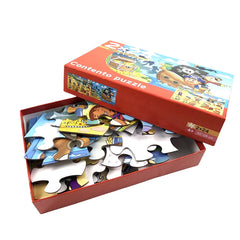 Custom Cartoon Educational Brain 2*24 Piece Exercise ECO-friendly Cardboard Children Paper Jigsaw Puzzle Manufacturers for Kids