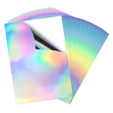 210X297mm A4 Waterproof Vinyl Sticker Paper Holographic Inkjet Printable Die Cut Self-Adhesive Water Activated for Easy Adhesion