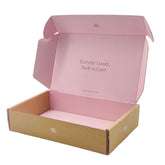 Guangdong Eco-friendly Recycle Brown Kraft Pink Paper Folding Mailer Box Corrugated Cardboard Box Custom logo Shipping Boxes