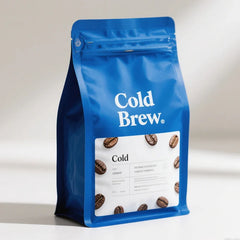 High Barrier Pouches Food Grade Coffee Beans Matte Outside Foil Coffee Packaging Bag With Valve