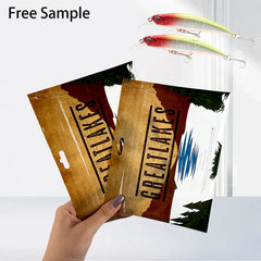 Bolsas Fishing Bait Lure Packaging Bags With Euro Hole Micro Trout Bait Emballage Poisson Rapala Packaging Bags