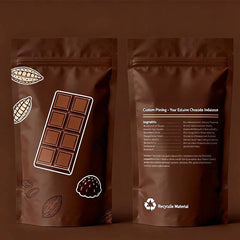 Customized Plastic Food Seal Foil Pouches for Snack Flexible PLA Materials Dried Fruit Zipper Nut Biscuit Packaging Bags