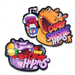 Die Cut Irregular Special Shape Bags Holographic Child Smell Proof 3.5g Mylar Pouhes Resealable 8th Gummy Edible Packaging Bag