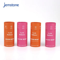 Custom Eco-Friendly Kraft Cardboard Cylinder Tube Perfume Cosmetic Skincare Essential Oil Paper Tube Packaging