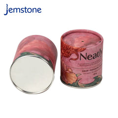 Custom Food Grade Airtight Small Easy Peel Off Lid Paper Can Packing Composite Paper Can Kraft Packaging Tube for Snack