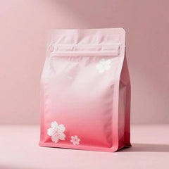 Aluminum Foil Compostable PE Resealable Plastic Quad Side Seal Packaging Coffee Bean Bag With Zipper