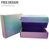 Wholesale Corrugated Packaging Shipping Boxes Custom logo Reusable Self Sealing Mailer Paper Cardboard Box with Tear Strip