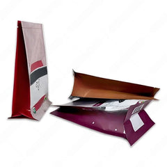 Dry Food Packing Pouch Snack Nuts Dry Fruit Flexible Laminated Foil Plastic Food Flat Bottom Empty Packaging Bag