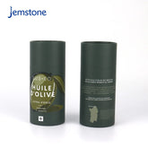Eco-Friendly Custom Food Grade Luxury Kraft Olive Oil Tea Coffee Bean Powder Cylinder Packaging Box Round Cardboard Paper Tube