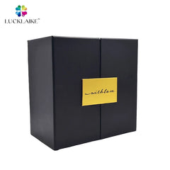 Custom High End Gift Custom Printed Logo Double Door Magnetic Flap Closure Rigid Cardboard Packaging Boxes Design