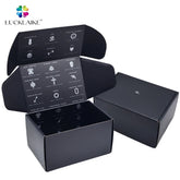 Customizable Hair Summer Shies Sunglasses Advertising Cartoon Delivery Packaging Flat Shipping Boxes with Sticker and Cards