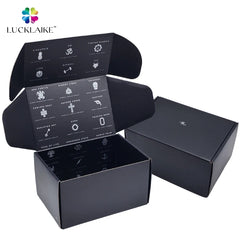 Customizable Hair Summer Shies Sunglasses Advertising Cartoon Delivery Packaging Flat Shipping Boxes with Sticker and Cards
