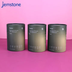 Custom Printing Food Grade Tea Coffee Cylinder Paper Tube Biodegradable Round Kraft Cardboard Tube Box Canister Packaging