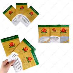 Foil Mylar Plastic Smell Proof Tobacco Moisture Proof 30g 50g Cigar Packaging Bags With Tear Notch