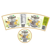 Custom Freezing Adhesive Bopp Food Frozen Beverage Packaging Yogurt Cup Plastic Bottle Labels Stickers for Yougurt Bucket