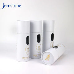 Eco-Friendly Custom Clothes Scarf Paper Tube Design Luxury Kraft Cardboard Box Cylinder Packaging with Window