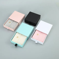High Quality Paper Cardboard Jewelry Gift Boxes Colorful Paper Sliding Drawer Cardboard Box Drawer Box Sliding Gift