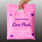 Wholesale Custom Plastic Shopping Bag With Logo Recyclable Bag Die Cut Handle Groceries Business Promotion Shopping Bags