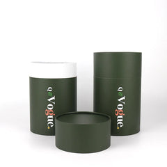 Custom Eco-Friendly Kraft Cardboard Food Tea Coffee Cylinder Packaging Chocolate Paper Tube OEM Vanishing Biodegradable
