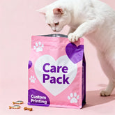 Custom Flat Bottom Pouch Side Sealing Cat Feed Treat 1.5kg 7kg 9kg Plastic Durable Seal Zip Bag