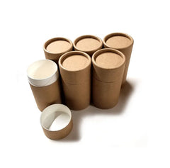 Recycle Kraft Box Customized Cardboard Mini Kraft Paper Cylinder Box Package Tube for Lip